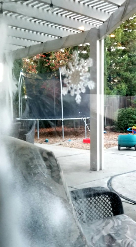 Window Snowflakes are So Easy using Window Snow Spray! Leap of Faith