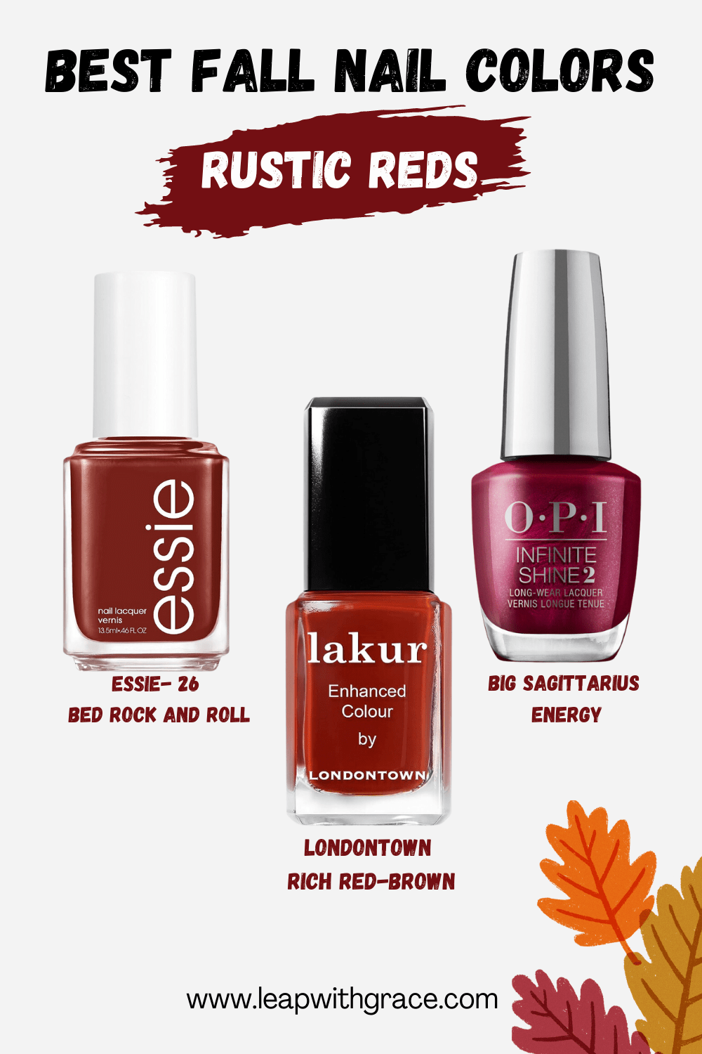10 Best Fall Nail Colors [2024] Leap With Grace