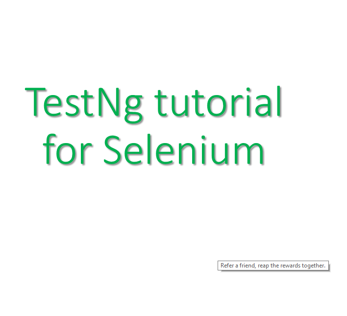 TestNG Tutorials for Selenium Webdriver