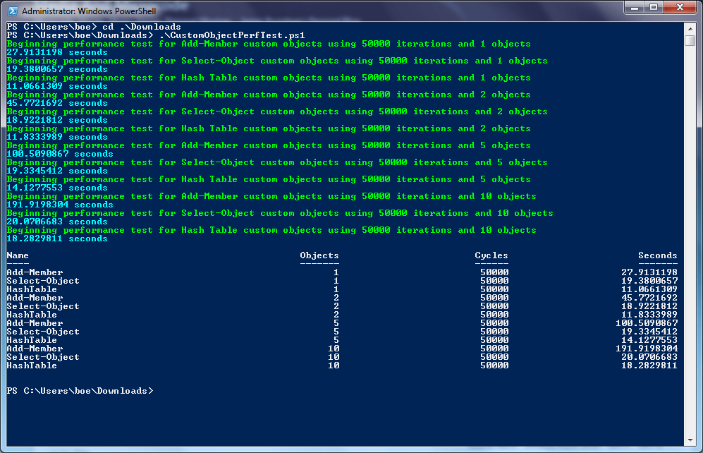 Custom Powershell Objects and Performance Learn Powershell Achieve More