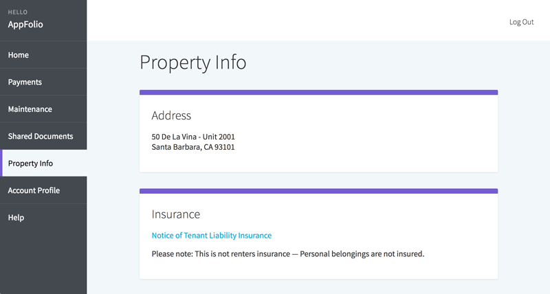 Online Portal Overview AppFolio Property Manager