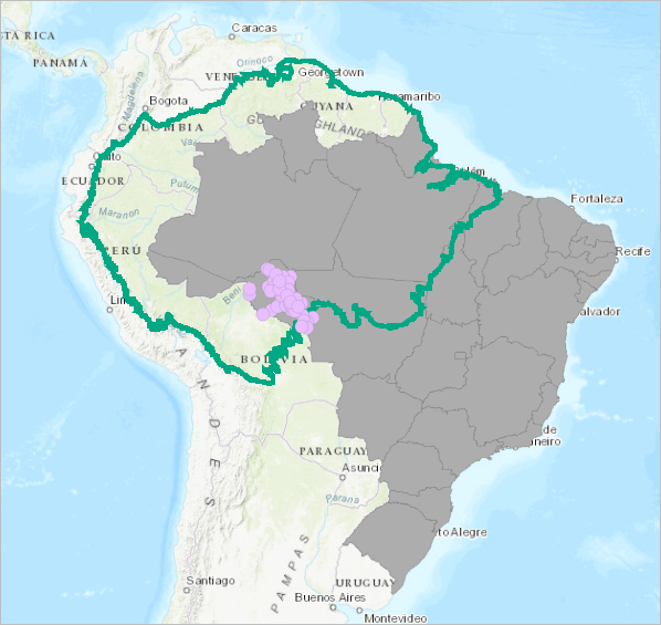 Amazon Basin Map Location