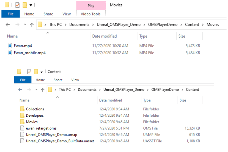 Unreal Image Sequence Driven Playback Configuration Example — HoloEdit