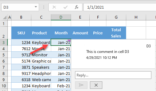 Insert a Comment or Note to a Cell in Excel & Google Sheets - Auto VBA