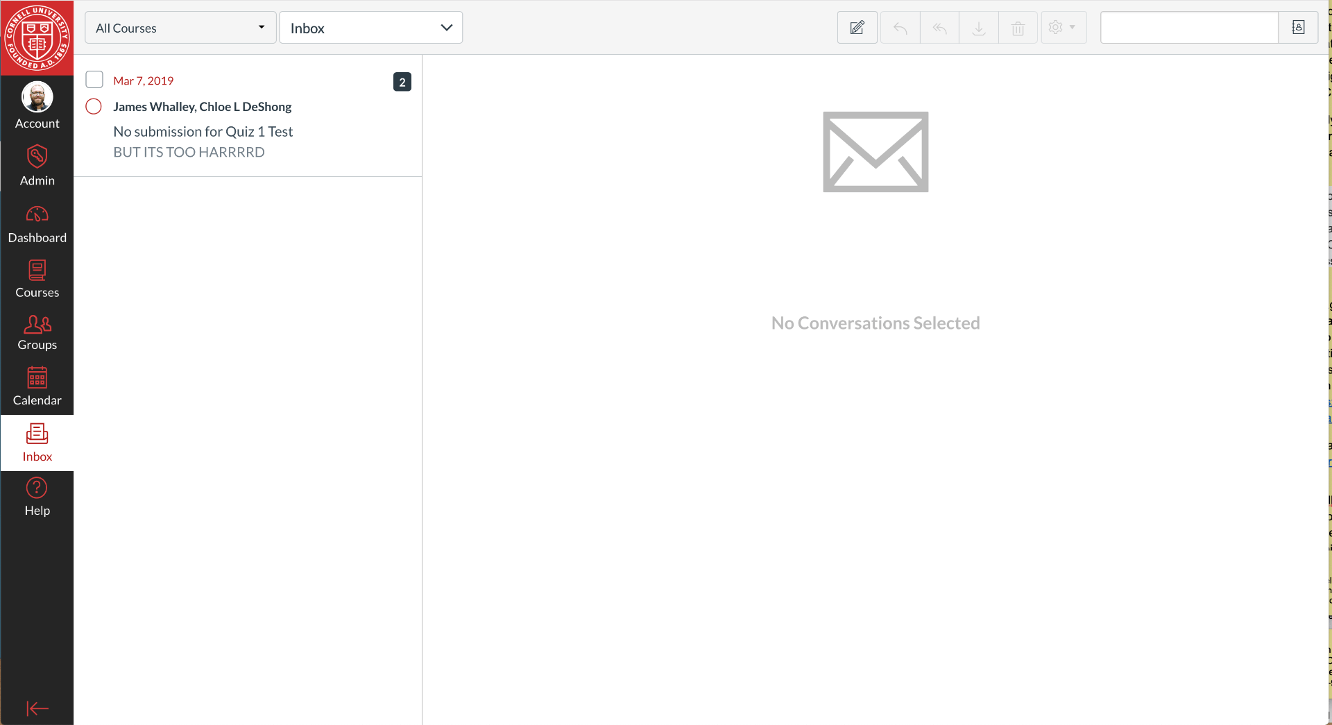Getting Started with the Canvas Inbox Learning Technologies Resource