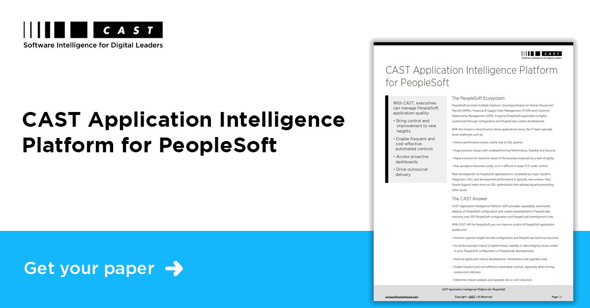 CAST For PeopleSoft