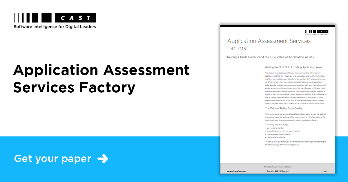 CAST Application Assessment Services