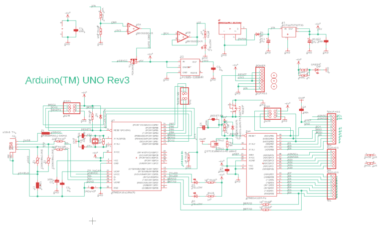Arduino Uno R3 Circuit Schematic Wiring Diagram - Riset