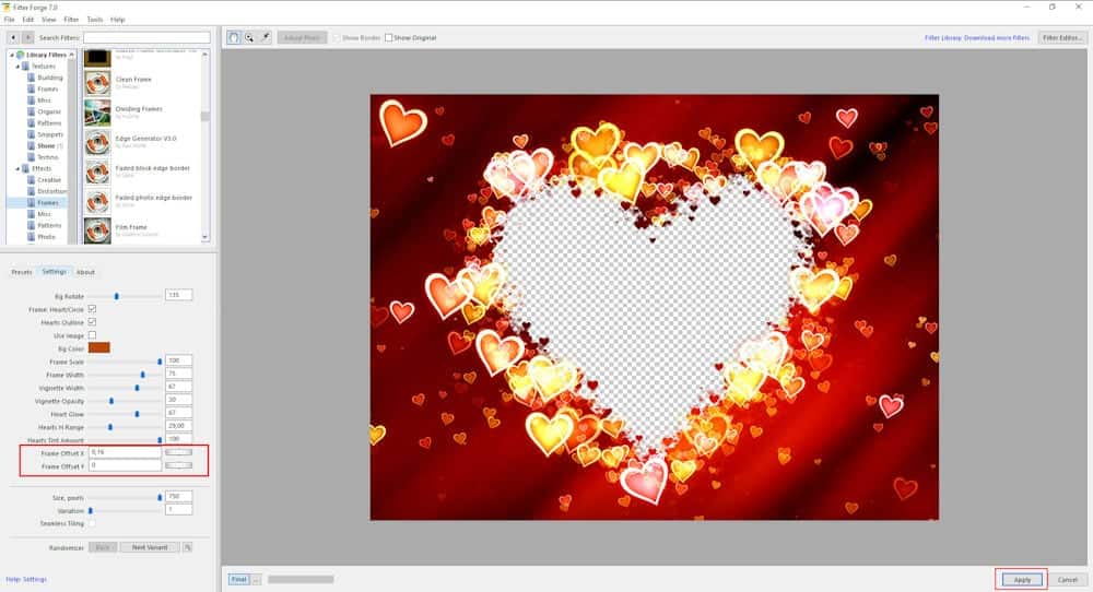 St. Valentine’s Special Make an Awesome Heart Frame with Filter