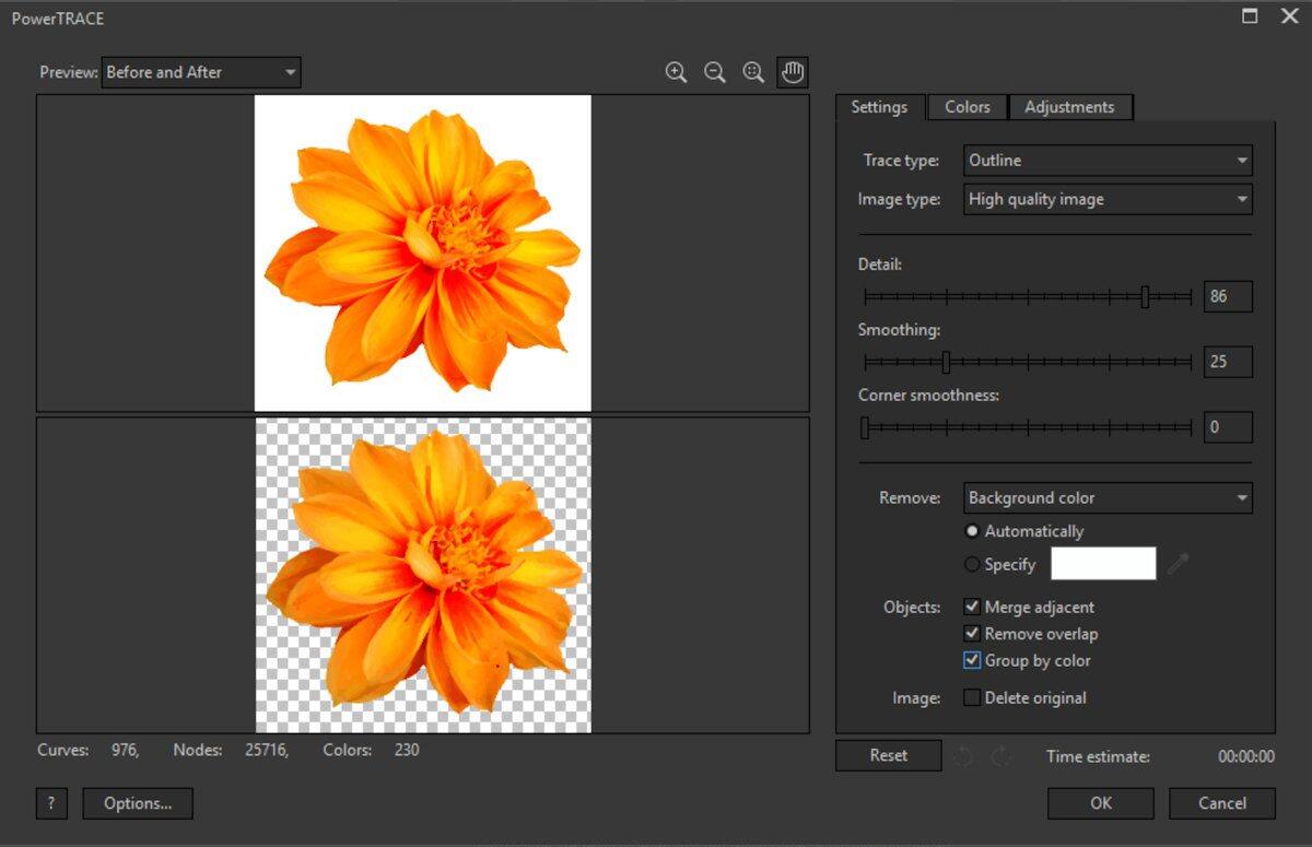 Removing backgrounds from images in CorelDRAW and PHOTOPAINT Corel
