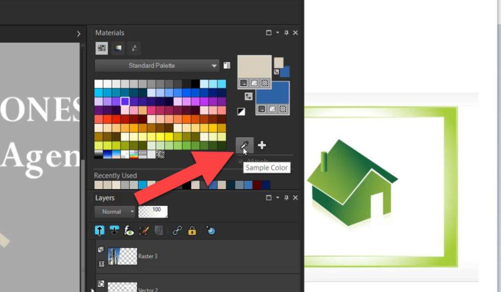 Sampling and selecting colors with the Dropper tool Corel Discovery Center