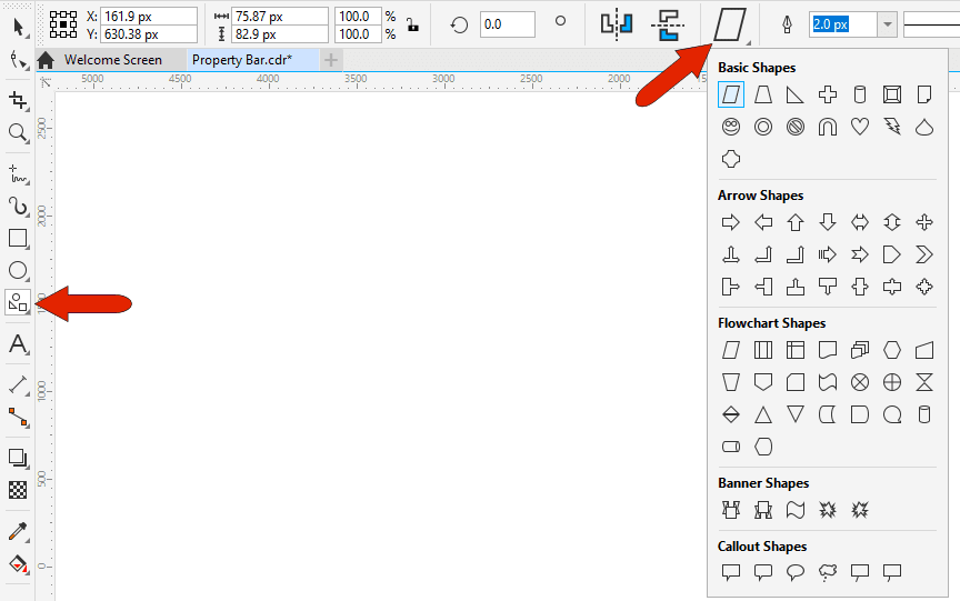 The Property Bar in CorelDRAW Corel Discovery Center