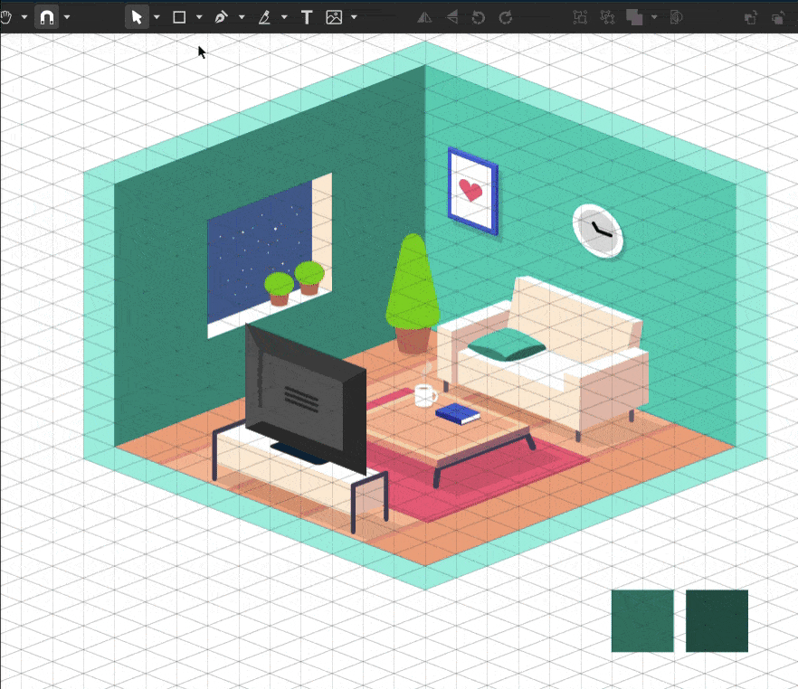 How to create an isometric illustration in Corel Vector Corel