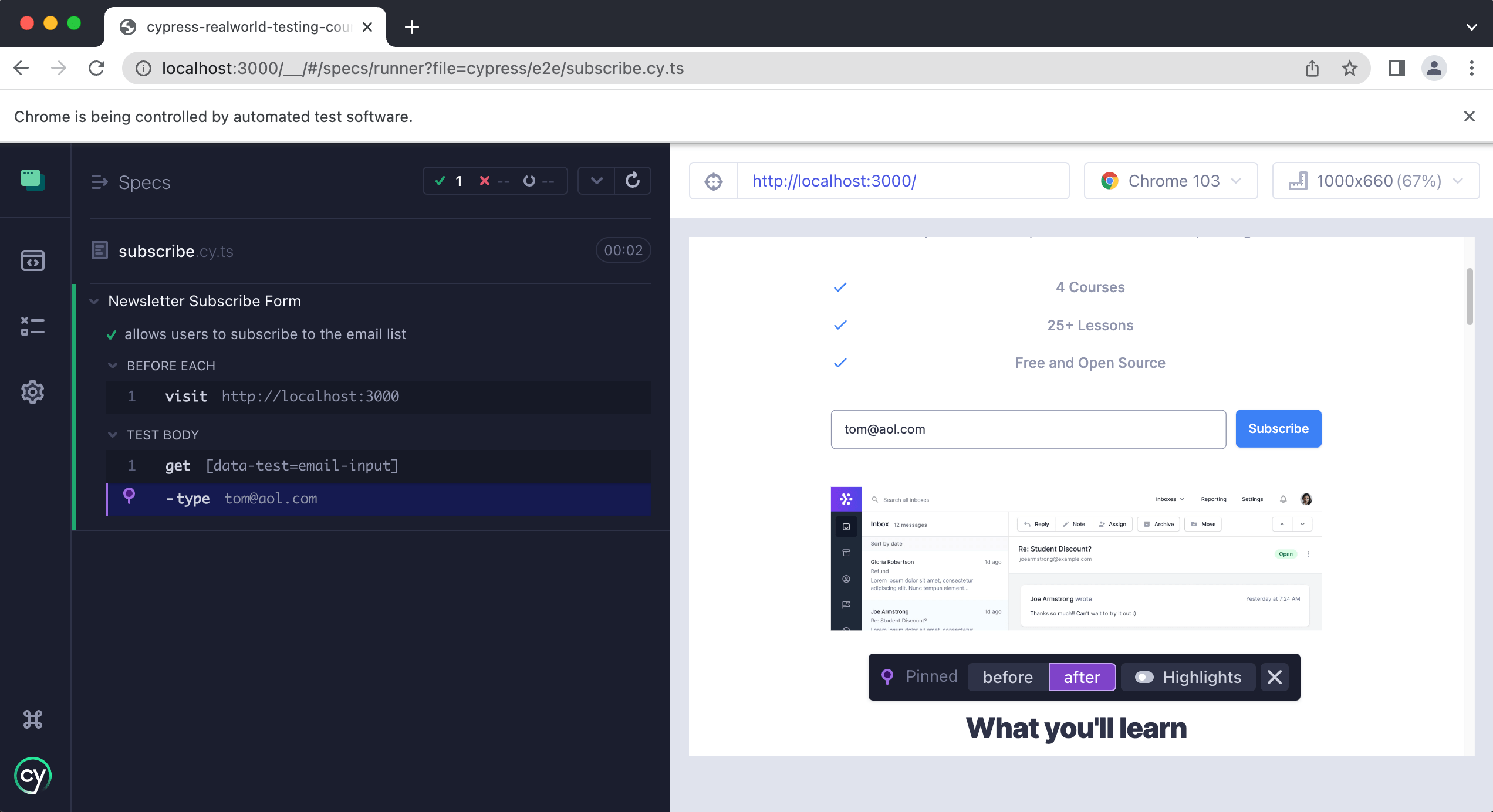 How to test forms and custom Cypress commands Cypress Testing Tools