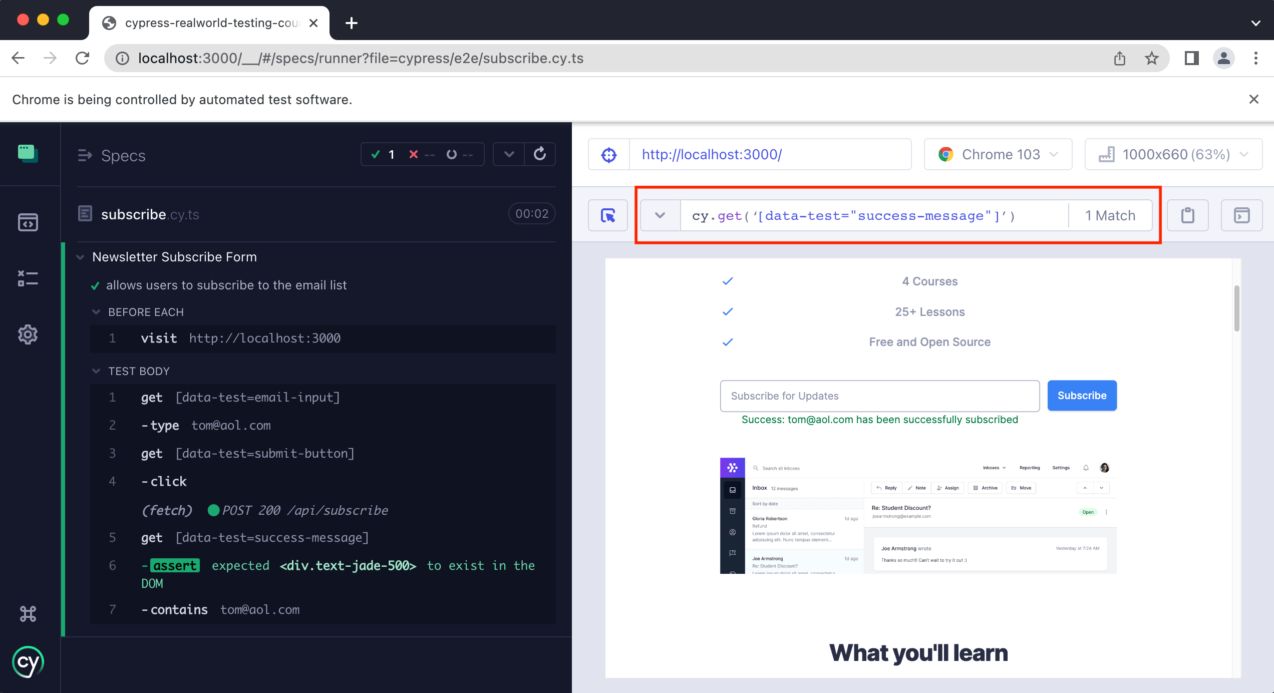 How to test forms and custom Cypress commands Cypress Testing Tools