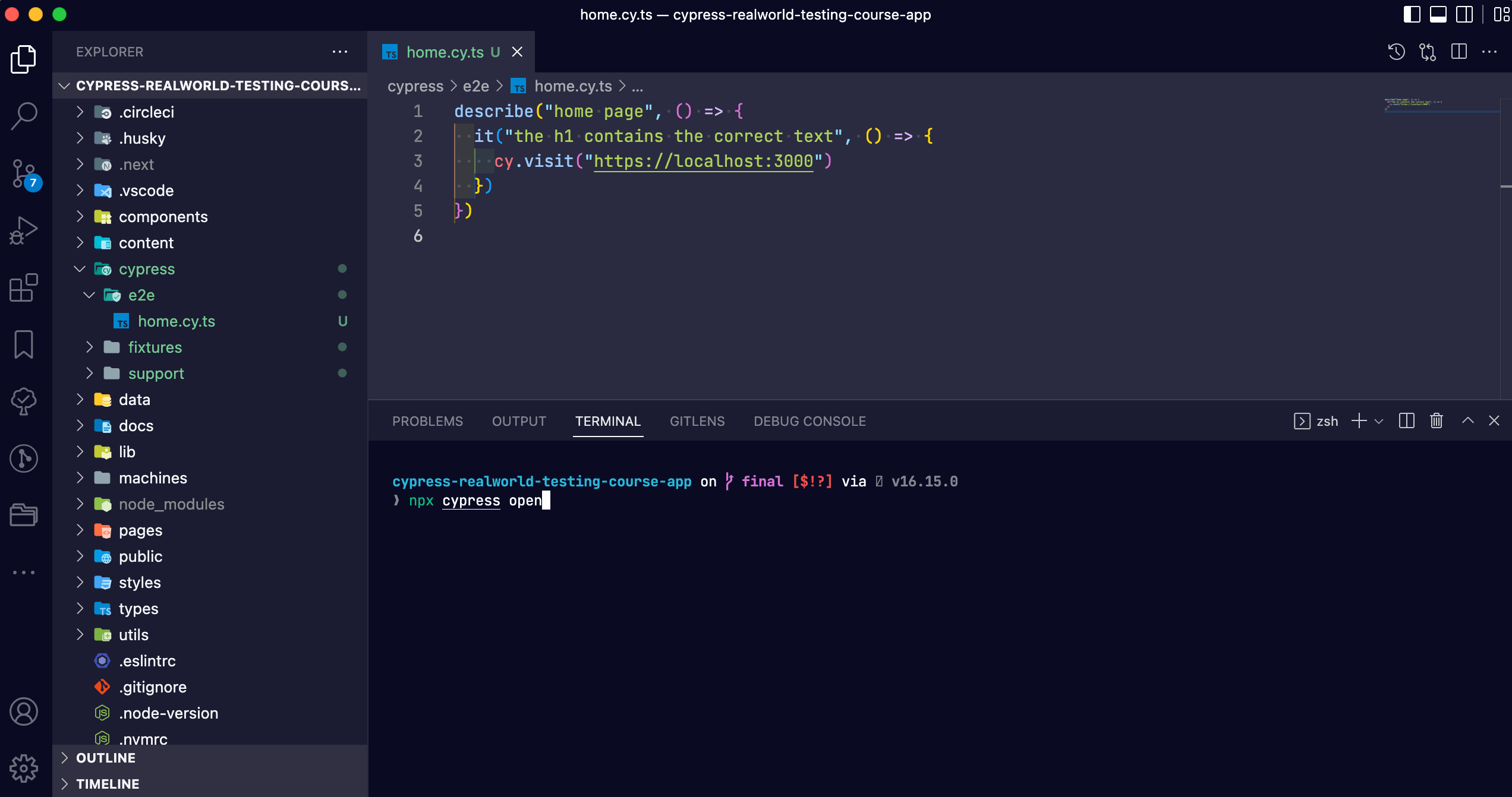 Installing Cypress and writing your first test Cypress Testing Tools