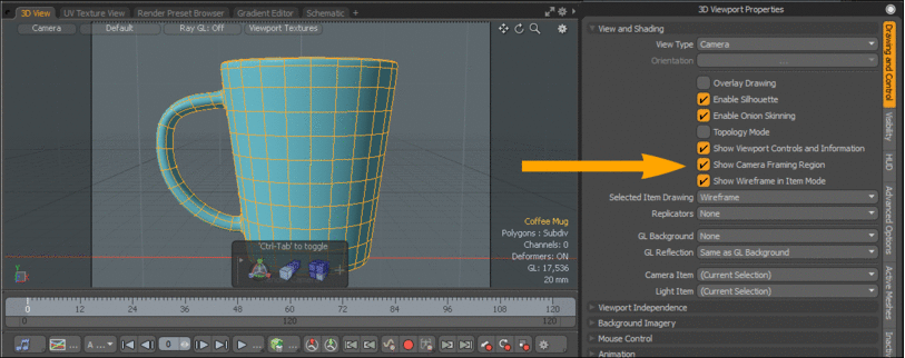 3d Viewport Properties