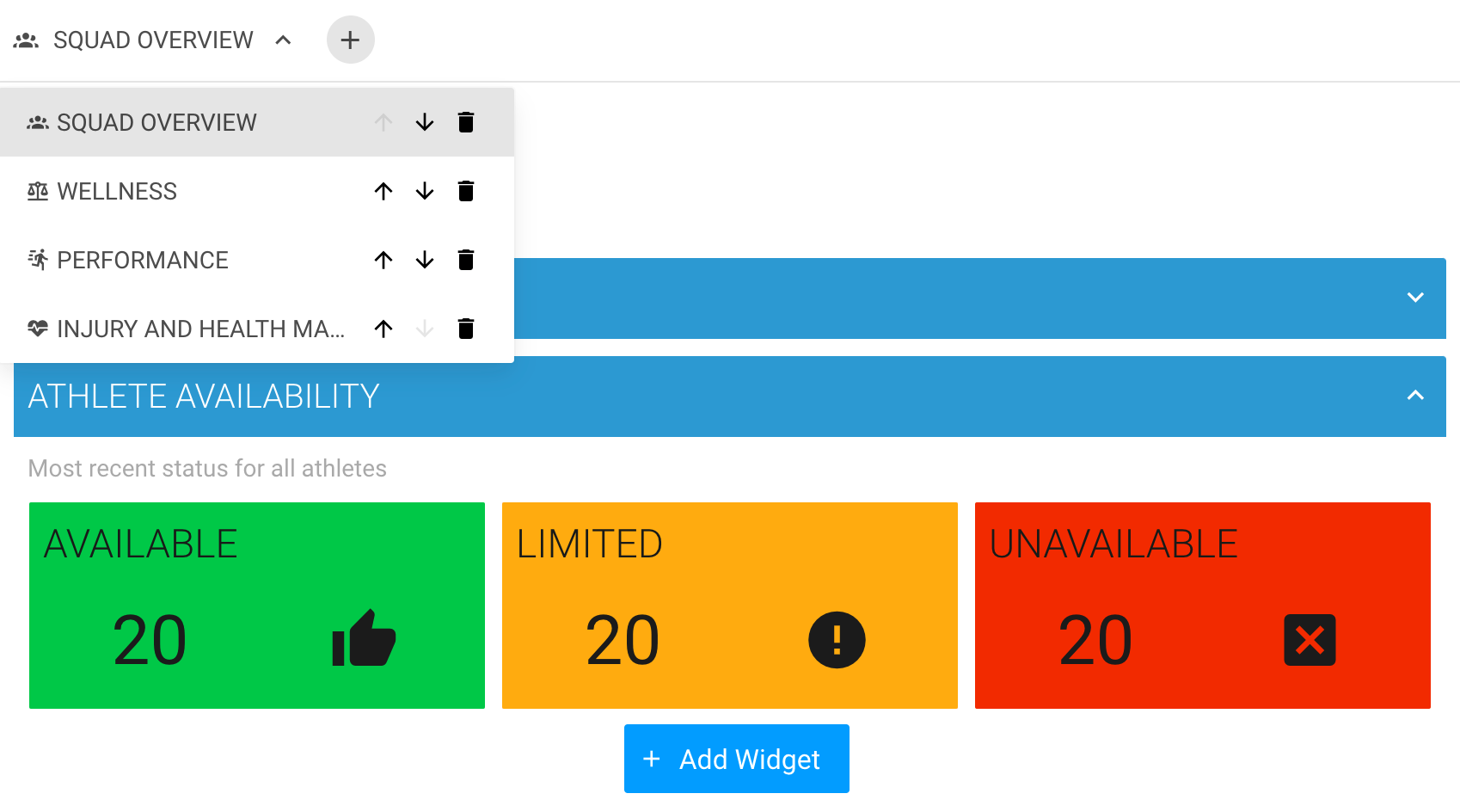 Dashboard Canvases AMS
