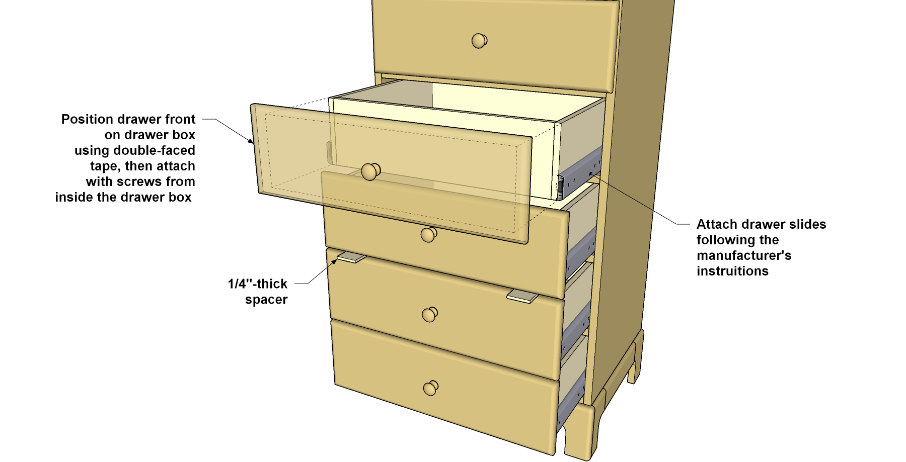 Tall Chest of Drawers Kreg Tool