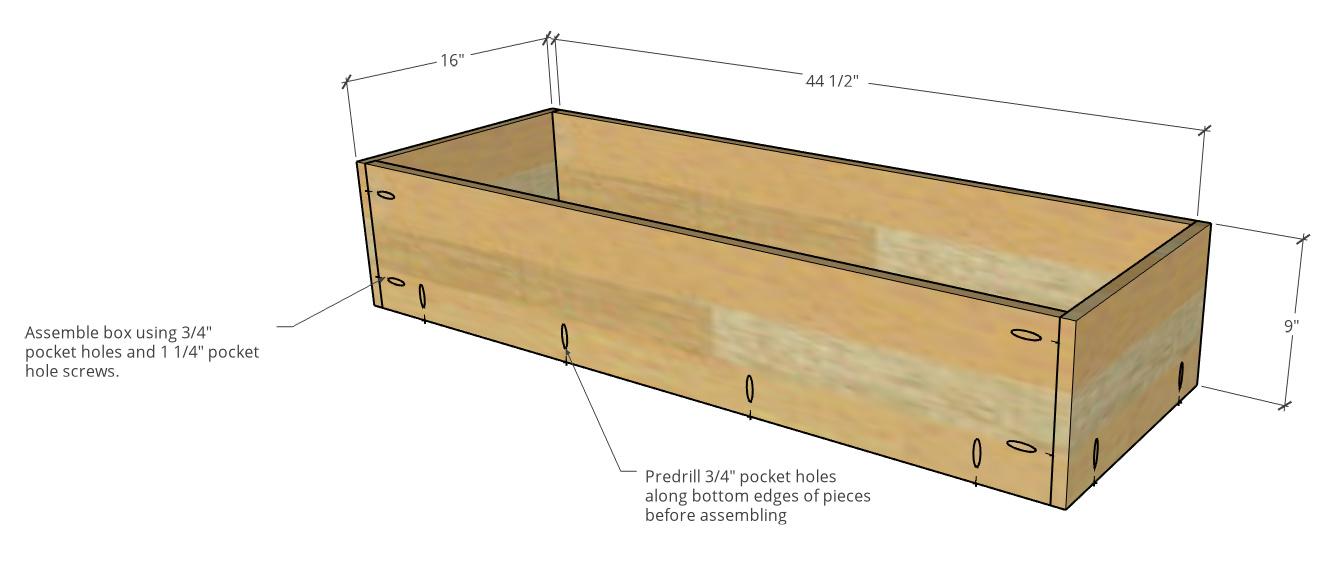 DIY Upholstered Storage Bench Kreg Tool