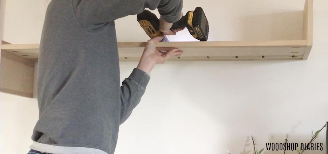 Modern Wall Shelf Stocking Holder Kreg Tool