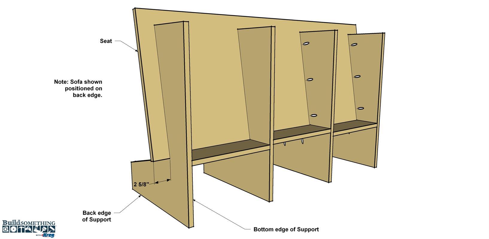 DIY Padded Sofa Kreg Tool