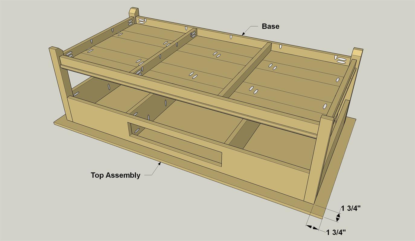 Traditional Coffee Table with Storage Kreg Tool
