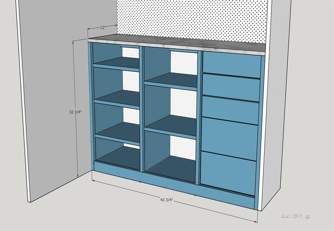 DIY Custom Craft Closet Kreg Tool