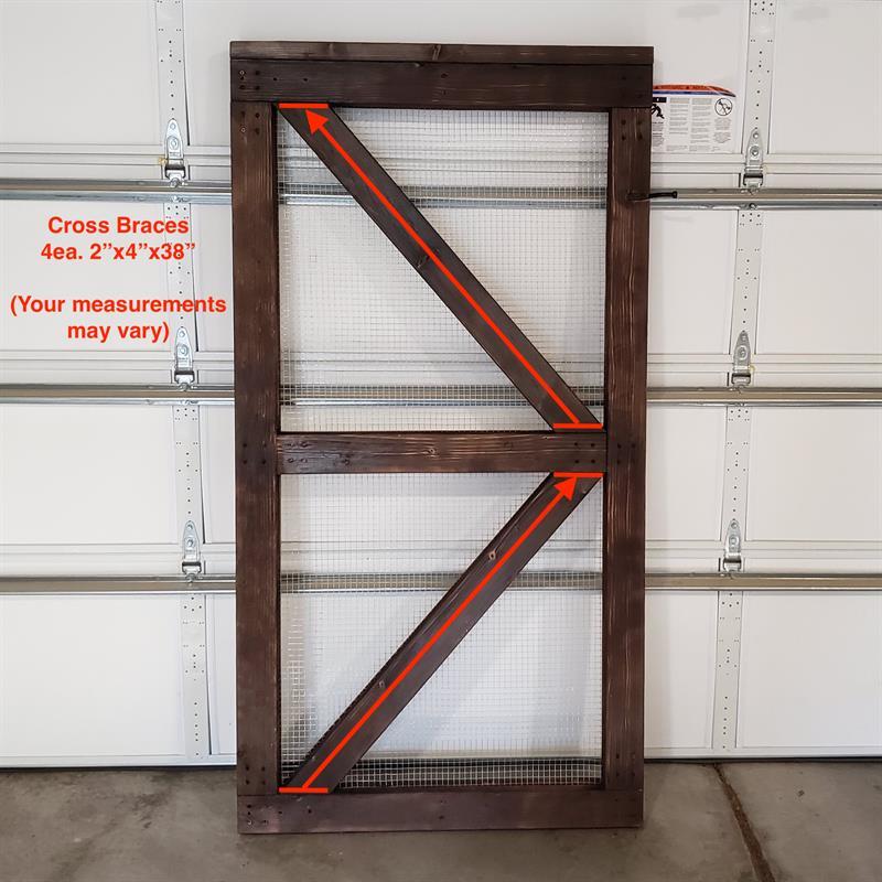 Simple Fence Gate Hardware Cloth & Shou Sugi Ban Kreg Tool