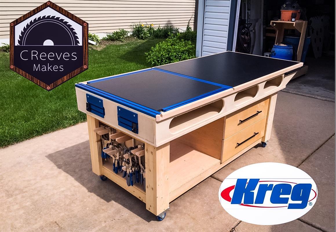 Mobile Outfeed/ Assembly Table Kreg Tool
