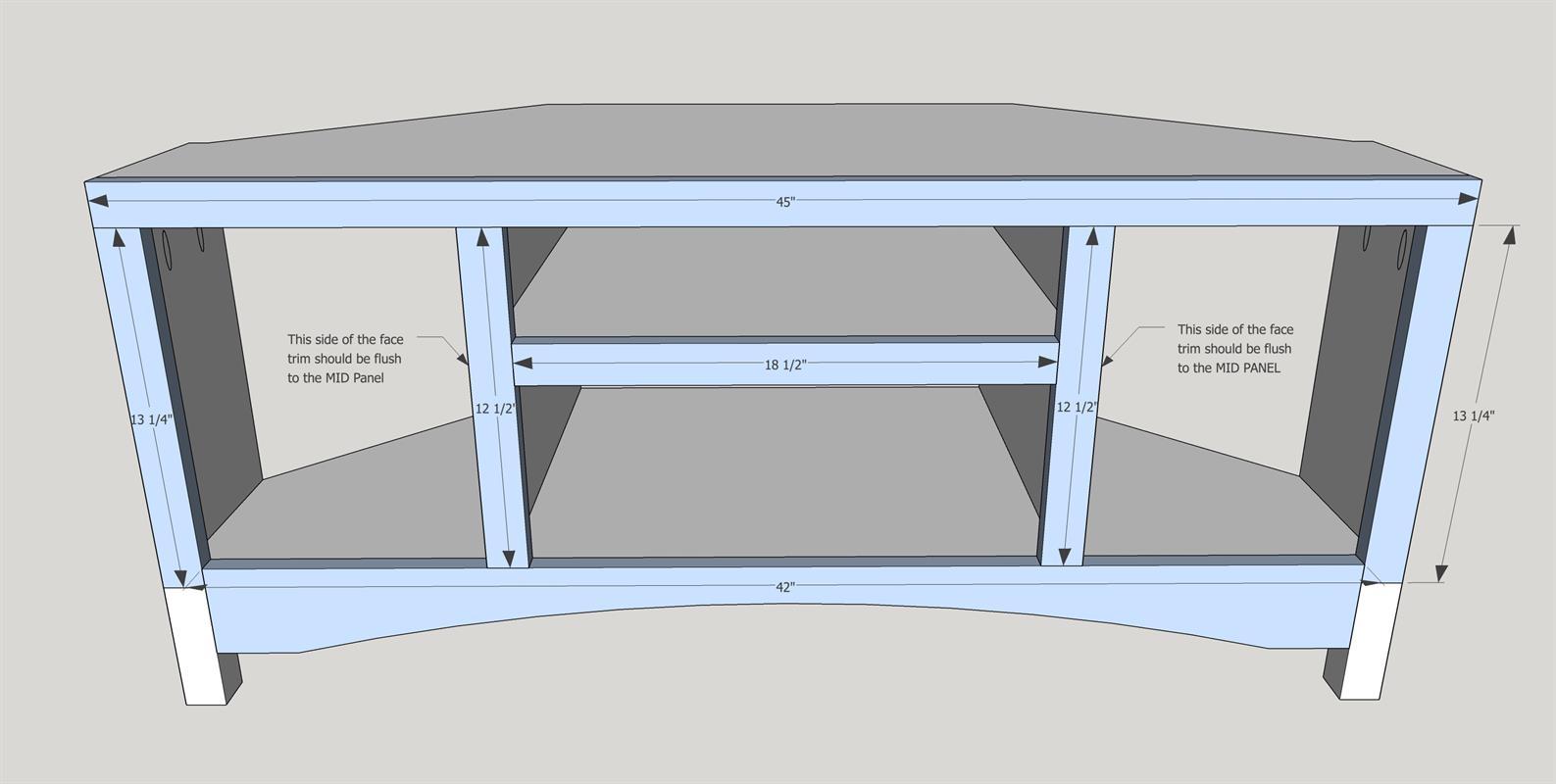 Corner TV Stand Kreg Tool