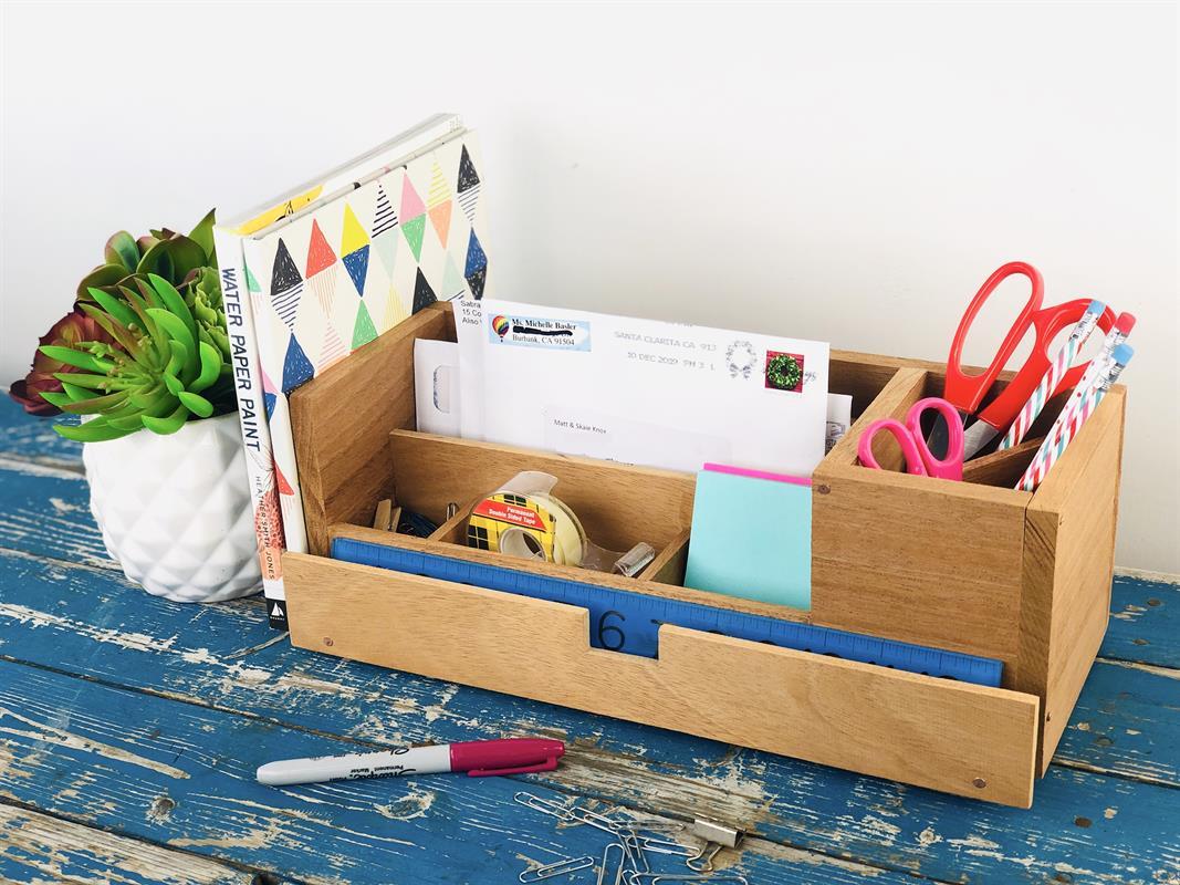 DIY Desk Stuff Organizer Kreg Tool