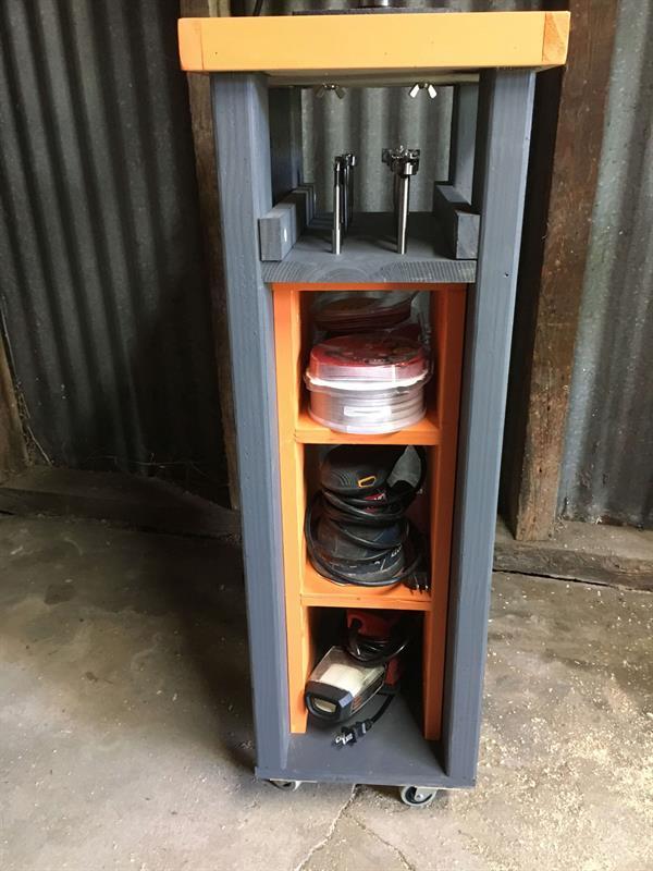 Rolling Drill Press Cart With Bonus Storage Kreg Tool