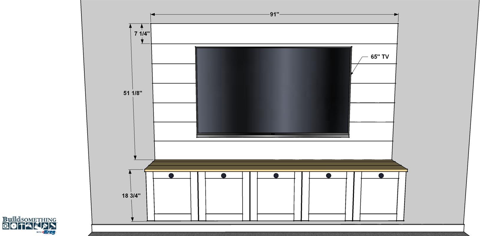 TV Wall Console Kreg Tool
