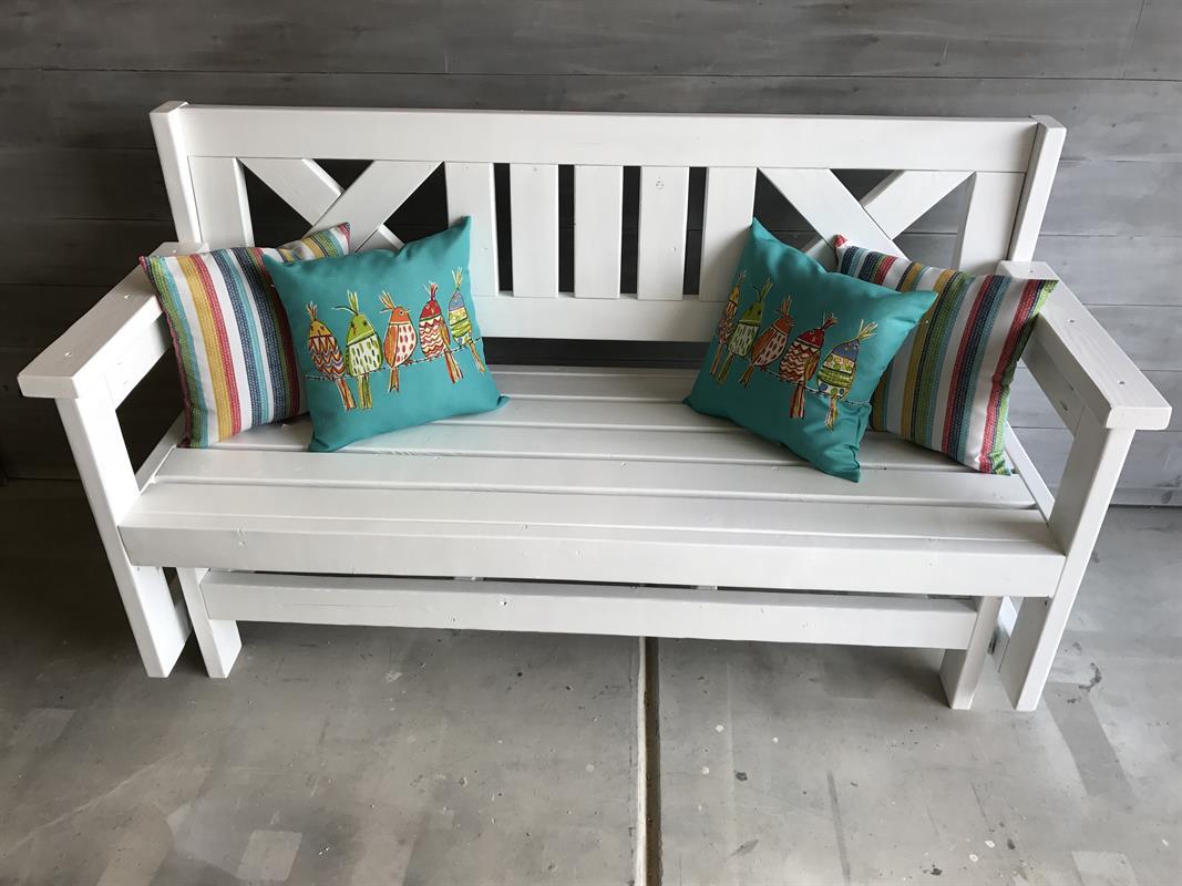 Farmhouse Outdoor Glider Bench Kreg Tool