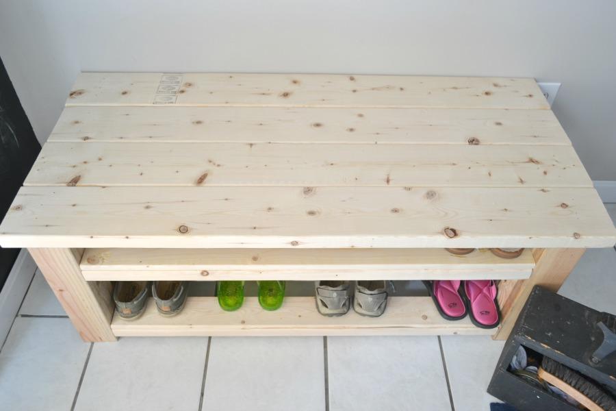 Mudroom Bench with Shoe Storage Kreg Tool