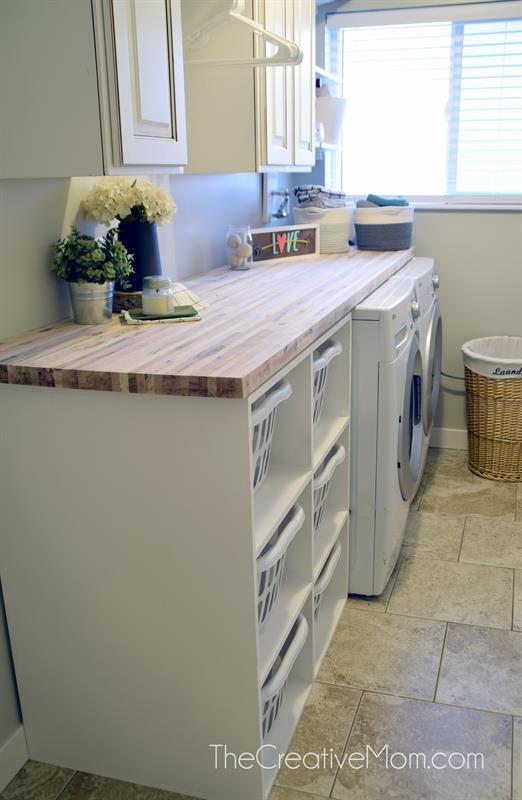 DIY Laundry Basket Shelves Free Project Plan