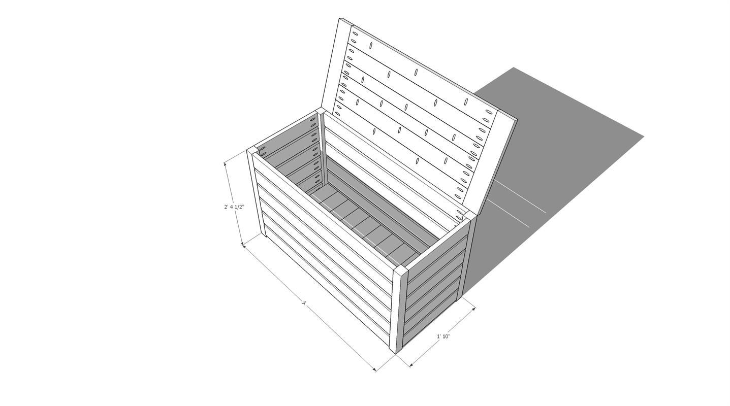 Outdoor Toy Storage Chest Kreg Tool