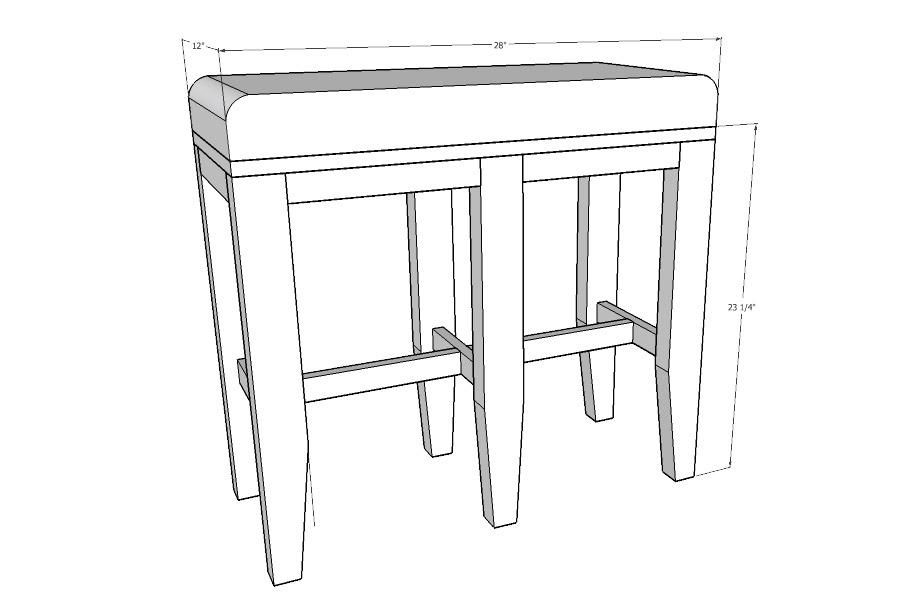 Upholstered Bar Stool Benches Kreg Tool