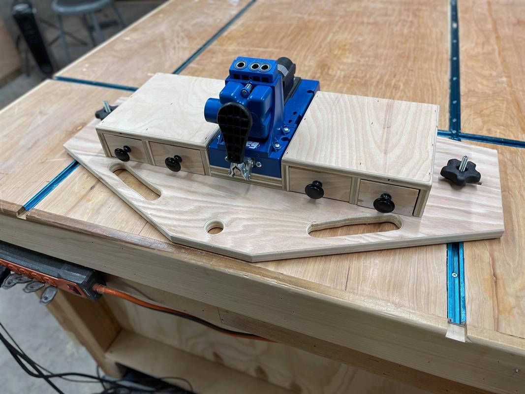 Kreg K5 Storage with TTrack Clamps Kreg Tool