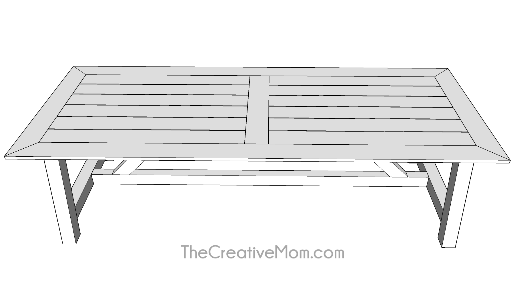 DIY Outdoor Dining Table Outdoor Dining Table Plan