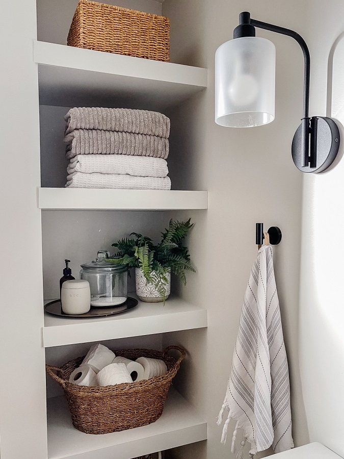 Bathroom Nook Floating Shelves Kreg Tool