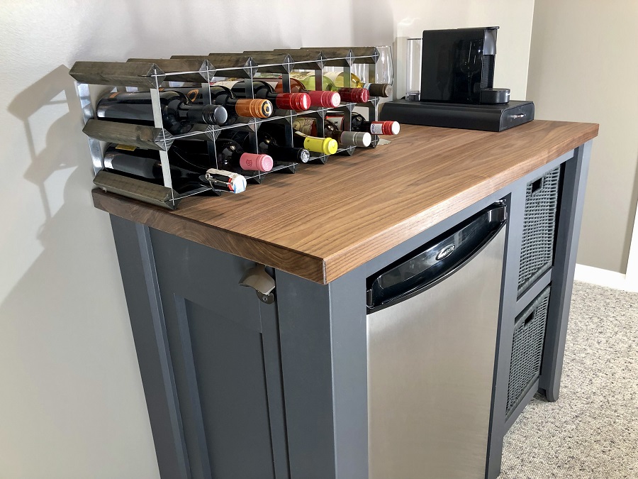 Bar With Mini Fridge Two Birds Home