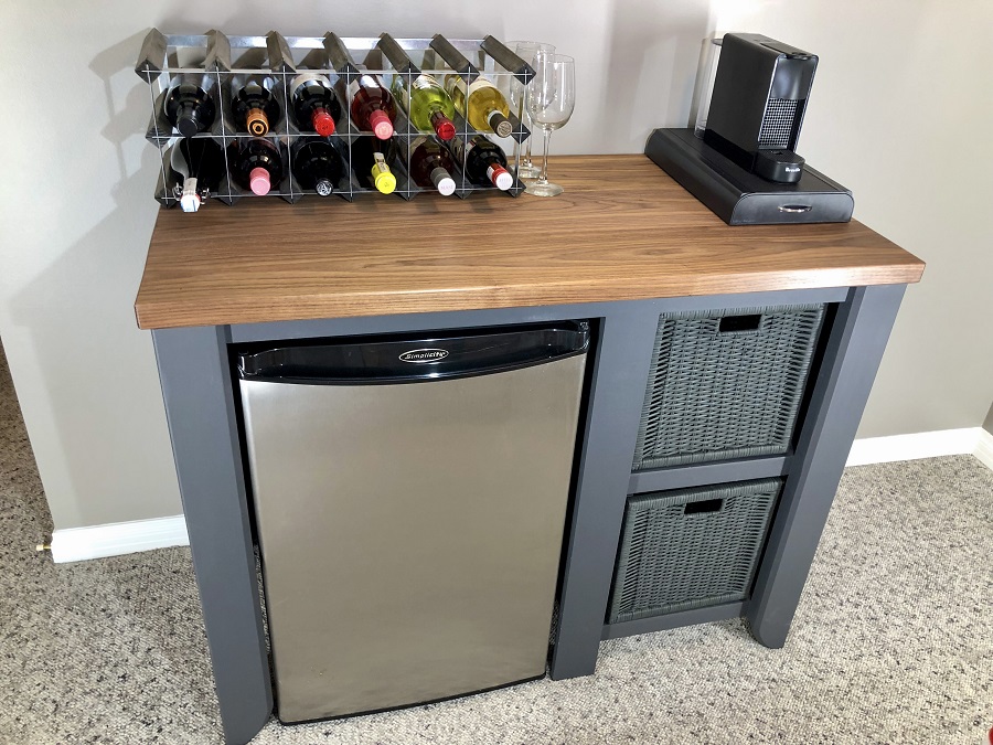 Bar With Mini Fridge Two Birds Home