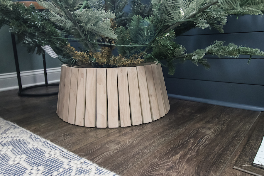 DIY Slatted Christmas Tree Collar Kreg Tool