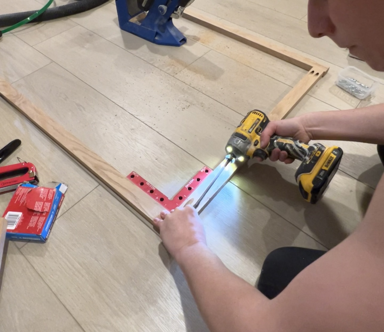 Fluted Bathroom Vanity Kreg Tool