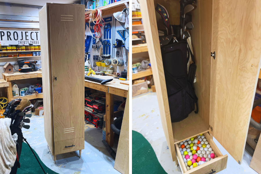 Golf Club Storage Locker Kreg Tool