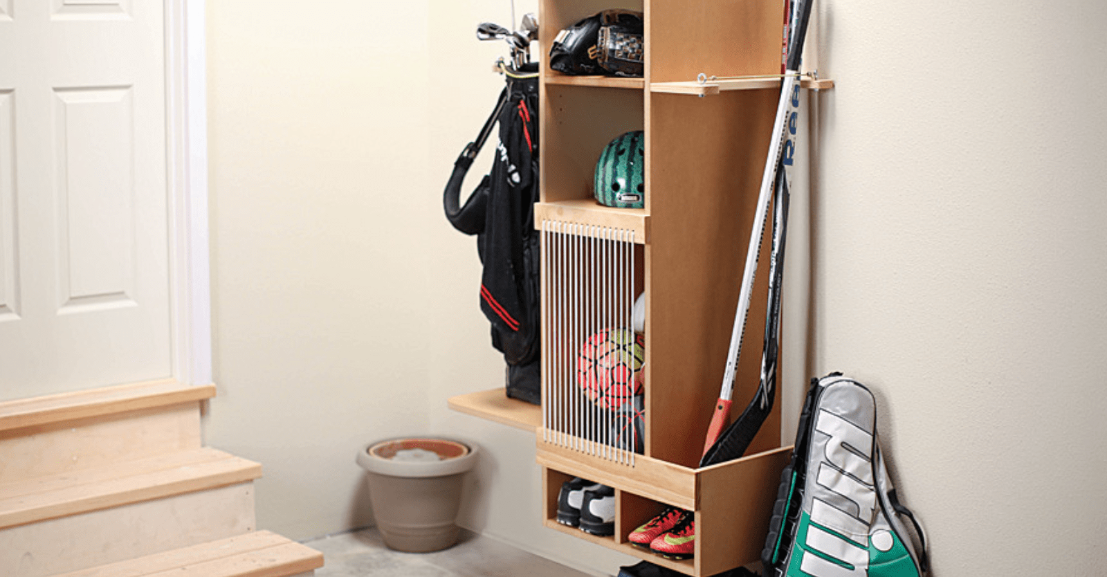 DIY Sports Equipment Storage Free Project Plans Kreg Tool