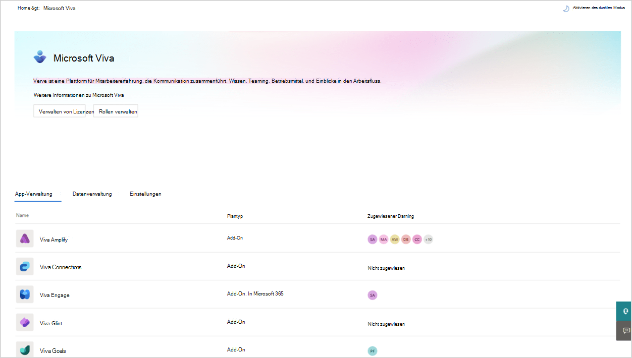 Einrichten von Microsoft Viva Microsoft Learn