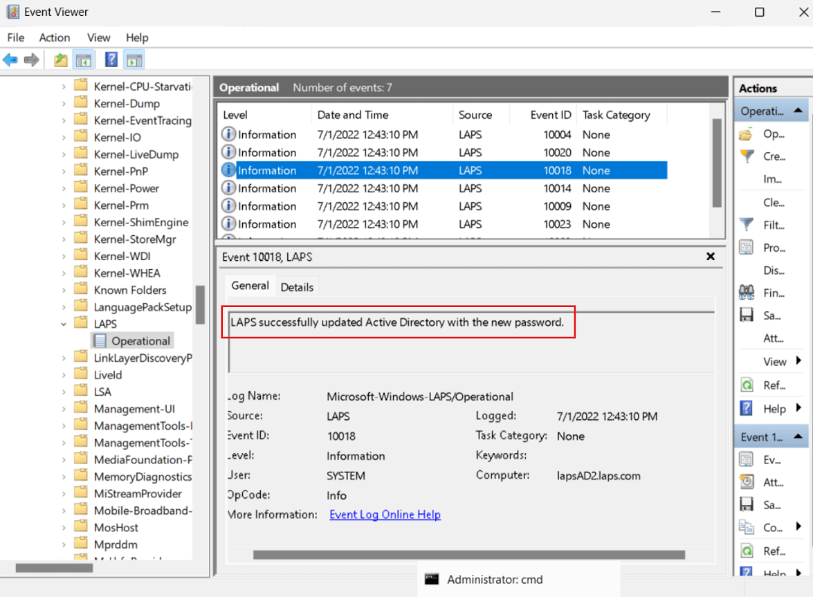 Erste Schritte mit Windows LAPS und Windows Server Active Directory